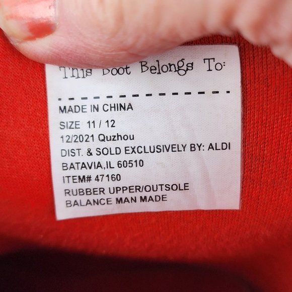 Lily & Dan Kids Green Frog Rain Boots Size 11/12 - Picture 5 of 7